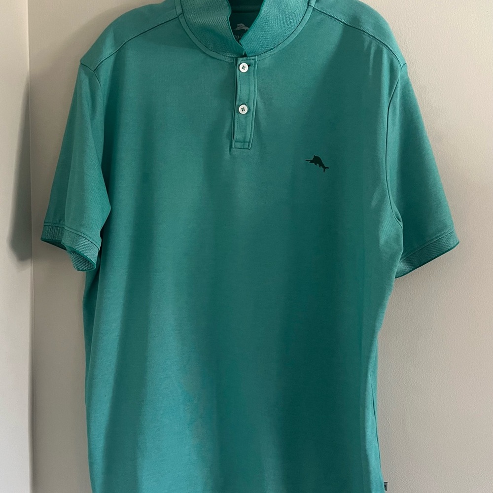 Men's Tommy Bahama Classic Turquoise Polo Size: XL MSRP: $110